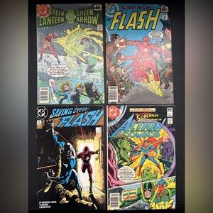 DC Green Lantern Green Arrow 115, Flash 273, Saving Speed Flash 16, Superman 514